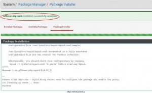 Пакет squid успешно установлен.